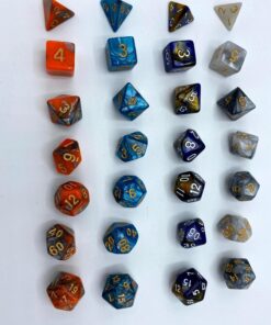 SmartDealsPro 6 x 7 Sets(42 Pieces) Double Colors Polyhedral Dice Set with Pouches for Dungeons and Dragons DND RPG MTG Table Games D4 D6 D8 D10 D12 D20 (6-Colors Set 2) Color 1 36 71P1vGMigZL