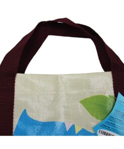 EcoJeannie 1 Pack Super Strong X-Large Laminated Woven Reusable Shopping Tote Bag (Avail: Set of 1,2,3,4,5 Bags), Free Standing, Recycled Plastic w/Bottom Board & Reinforced Nylon Handle - WT0001 1 Bag 18 71P1whOYeL