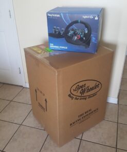 OpenWheeler GEN3 Racing Wheel Stand Cockpit Blue on Black | Fits All Logitech G923 | G29 | G920 | Thrustmaster | Fanatec Wheels | Compatible with Xbox One, PS4, PC Platforms 63 71P2BzhXxsL