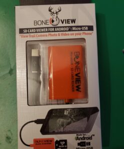 SD Card Reader for Android - Type C USB Trail Camera Viewer, Deer Hunting Accessories for Game Cam Memory Chip Reading on Smart Phones Samsung Galaxy, Google Pixel, Moto Droid, Includes Zipper Case 40 71P2i5oBbpL