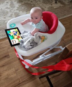 Joovy Spoon Baby Walker & Activity Center Featuring Three Adjustable Heights, Tough Luggage Grade Seat Material, and 30 lb Weight Capacity - JPMA Safety Certified (Red) Red 29 71P2mPYZhiL