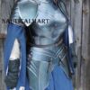NauticalMart Medieval Female Fantasy Dark Knight Armor Cuiasss Breastplate w/ Pauldrons 18GA Steel Half Body Costume Lady Plate Armor Suit 23 71P3HkctWyL