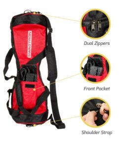 Swagtron Hands-Free Smart Board Backpack Strap Carry Bag - For T1 and T5, and Most Other Hoverboards Red 7 71P3dyea2GL