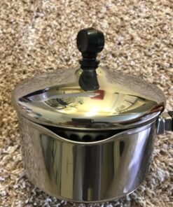 Farberware Classic Stainless Steel 1-Quart Covered Straining Saucepan, Silver Saucepan w/ Straining Lid (1 Quart) 19 71P3x0mUw8L