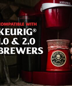 Alternative view of Death Wish Coffee Co. Single Serve Pods - Extra Kick of Caffeine - Dark Roast Coffee Pods - Made with USDA Certified Organic, Fair Trade, Arabica and Robusta Beans (20 Count) 20 Count (Pack of 1)