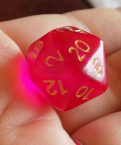 Wiz Dice Series II - Polyhedral Dice Set for Tabletop RPG Adventure Games with a Dice Bag - DND Dice Set, Suitable for Dungeons and Dragons, MTG and Dice Games Alike - Faerie Fire - 7 ct 24 71P52QRqfbL