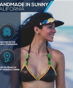 No Headache Women’s Sun Visor 3" Square Brim Visor Hat for Golf and Tennis Visor One Size Abyss Black 14 71P5LD7ee3L