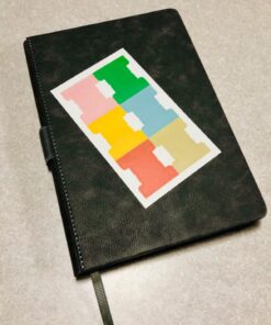 Thick Classic Notebook with Pen Loop - A5 College Ruled Hardcover Writing Notebook with Pocket + Page Dividers Gifts, Banded, Large, 180 Pages, 8.4 x 5.7 in Gray 39 71P5icqd0rL