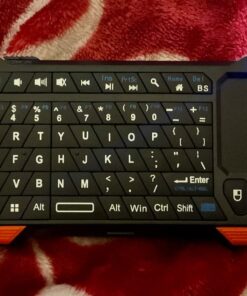 Fosmon Mini Bluetooth Keyboard (QWERTY Keypad), Wireless Portable with Touchpad, Compatible with Apple TV, Amazon Fire Stick, PS4, PS4 Pro, PS5, HTPC/IPTV, VR Glasses, Smartphones 30 71P5rC OcrL