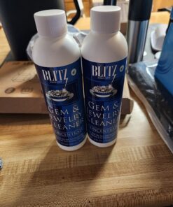 Blitz 653 Gem & Jewelry Non-Toxic Cleaner Concentrate for use in Cleaning Machines, 8 Ounces, 2-Pack 40 71P6ES7ocaL