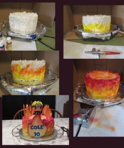 U.S. Cake Supply - Complete Cake Decorating Airbrush Kit with a Full Selection of 12 Vivid Airbrush Food Colors - Decorate Cakes, Cupcakes, Cookies & Desserts 14 Piece Set 40 71P6kNIoWNL