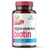 Whole Food Biotin Supplement - Contains Certified Organic Plant Based Biotin from Sesbania Agati Trees - by SolaGarden Naturals. May Support Hair, Skin and Nails. 60 Non GMO Veggie Capsules. 10 71P6wvhbRnL
