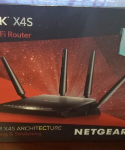NETGEAR Nighthawk X4S Smart WiFi Router (R7800) - AC2600 Wireless Speed (up to 2600 Mbps) | Up to 2500 sq ft Coverage & 45 Devices | 4 x 1G Ethernet, 2 x 3.0 USB, and 1 x eSATA ports 32 71PAEZhUAyL