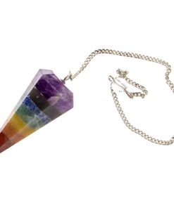 Chakra Energy Balance Kit - Spiritual Cleansing Incense Kit with Chakra Stones Crystal Pendulum, Palo Santo Smudge Stick, Beeswax Candle Votive, and Scrying Bowl Chakra Energy Balance 9 71PAEtasPuL