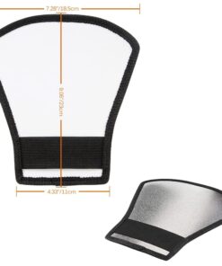 waka Flash Diffuser Reflector Kit - Bend Bounce Flash Diffuser+ Silver/White Reflector for Speedlight, Universal Mount for Canon, Nikon, etc. 23 71PAMye92L
