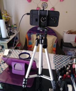 Acuvar 50" Smartphone/Camera Tripod Fits All Smartphones iPhone 12 Max, 11 Pro Max, 11 Pro, 11, Xs, Max, Xr, X 8, 8+, 7, 7 Plus, Android Note 10 (Universal Mount + Remote) Universal Mount + Remote 68 71PBF5zOvjL