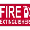 Supply360 Aluminum Workplace FIRE Extinguisher Sign w/Graphic - 7" x 10", Red/White, Proudly Made in The USA, Printed with UV Ink for Durability and Fade Resistance 8 71PBG5CxaVL