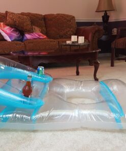 Swimline Deluxe Lounge Chair Colors May Vary (Pink or Blue) Deluxe Leg-Dip Lounger (Pink or Blue) 13 71PBPl2w5dL