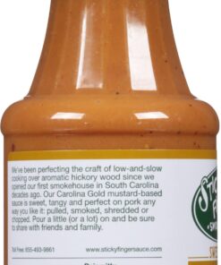 Sticky Fingers Carolina Barbecue Sauce Bundle: (1) Classic and (1) Sweet Barbecue Sauce, 1 of each 1.13 Pound (Pack of 2) 10 71PC6mMDkrL