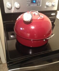 Nordic Ware Indoor/Outdoor Kettle Smoker, 7 by 13 inches, Red 59 71PCFrVBZ5L