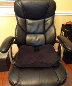 Kieba Coccyx Seat Cushion, Cool Gel Memory Foam Large Orthopedic Tailbone Pillow for Sciatica, Back, and Tailbone Pain (Black) Black 31 71PCLBOpHsL