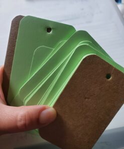 Koogel 300 Pieces 2.2 x 3.5 Inches Multicolor Kraft Paper Binder Ring Easy Flip Flash Card/Study Cards/Memo Scratch Pads/Bookmark/DIY Greeting/Index Card Stock/Note Card(50 Sheets per Set) 300 --multicolored 52 71PCU2DgOWL