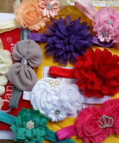 QandSweet Baby Girl Headbands with Polygonal Flower Inlay Rhinestone for Photography (Styles of 9) Styles of 9 22 71PCXl6Hy9L