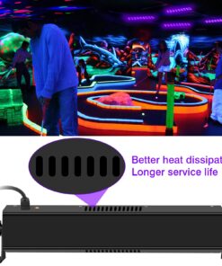 OPPSK Black Lights, 54W 18LEDs Powerful Black Light Bar Glow in The Dark Party Supplies for Blacklights Party Body Paint Birthday Halloween Christmas Stage Lighting 30 71PDPKNEg5S