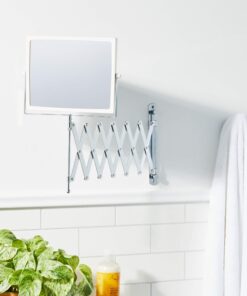 JERDON Two-Sided Swivel Wall Mount Mirror - Vanity Mirror with 5X Magnification & 30 inch Wall Extension - Model J2020C 37 71PDT8pbRKL