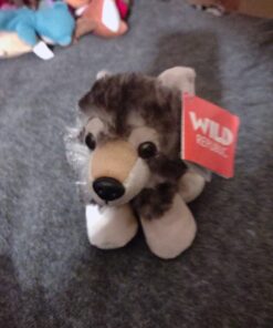 Wild Republic Wolf Plush, Stuffed Animal, Plush Toy, Gifts for Kids, Hug’Ems 7" 36 71PG2OjtDHL