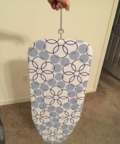 Household Essentials 122101 Small Tabletop Ironing Board with Folding Legs - Magic Rings Cover and Pad,Blue Rings Blue Rings 38 71PG5b5f wL