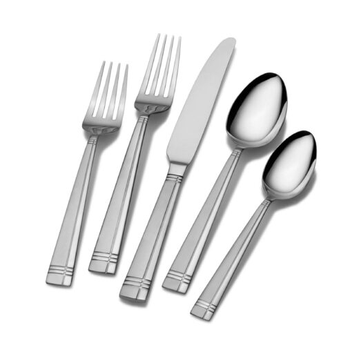 International Silver Dawson Frost Stainless Steel Flatware, 20-Piece Set, Service for 4