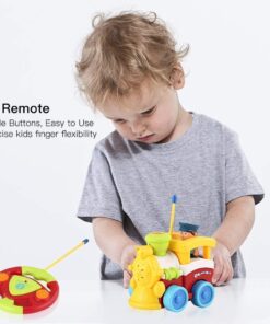 Liberty Imports My First Cartoon RC Remote Control Cars for Toddlers Ages 1-3, Radio Control Toy for Baby, Kids 18 Months+ (Train) Train 12 71PHx5YdmL