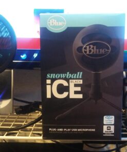 Logitech for Creators Blue Snowball iCE USB Microphone for Gaming, Streaming, Podcasting, Twitch, YouTube, Discord, Recording for PC and Mac, Plug & Play - White Black 47 71PJ 9vHGgL 1