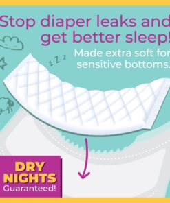 Sposie Diaper Booster Pads - Diaper Pads Inserts Overnight, Cloth Diaper Inserts and Overnight Diapers Size 4-6, Diaper Liners Baby Products 36 71PKaG8wlDL