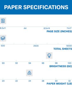 Hammermill Printer Paper, Premium Inkjet & Laser Paper 24 Lb, 8.5 x 11 - 1 Ream (500 Sheets) - 97 Bright, Made in the USA, 166140R 1 Ream | 500 Sheets 24 lb Ink - Laser 22 71PKuhIjLvS