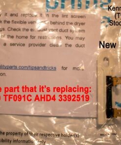 3392519 Dryer Thermal Fuse - Replacement Part for Whirlpool and Kenmore Exact Fit DR Quality Parts™ 3388651 WP3392519VP 694511 48 71PLGr1QfWL