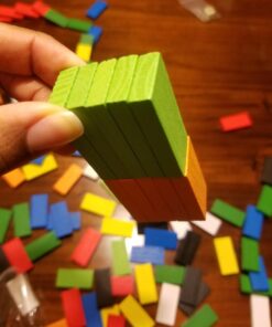 Click N' Play 300-Piece Wooden Dominoes Set for Adults&Kids | Bulk Dominos Set, Toy Train Domino, Tile&Board Games, Domino Set Game | Domino Racks, Sets, Building, Rally | Family Game, Party Favor Box 40 71PLTrv o1L