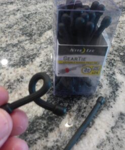 Nite Ize Original Gear Tie, Reusable Rubber Twist Tie, 3-Inch, Black, 24 Count Pro Pack, Made in the USA - GTPP3-01-R8 3" - 24 Pack 29 71PLokxppvL