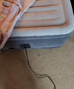 Intex Comfort Dura-Beam Airbed Internal Electric Pump Bed Height Elevated (2020 Model) Twin (300 Lbs) Mid Rise (13") 54 71PLqOYX3L