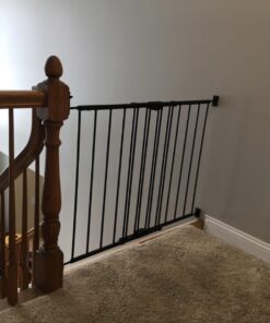 Toddleroo by North States 47.85" Wide Easy Swing & Lock Baby Gate - Series 1: Ideal for Wider Areas and stairways. Hardware Mount. Fits Openings 28.68" - 47.85" Wide (31" Tall, Matte Bronze) 43 71PMlebcBHL