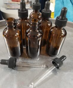 Yesker Amber Glass Bottles (Pack of 6) for Essential Oils with Glass Eye Dropper, 2 Ounce Capacity 6 Pack 26 71PMnJ0s0uL