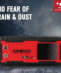 GOOLOO GT4000S Jump Starter 4000 Amp Car Starter 100W Two-Way Fast-Charging Portable Car Battery Charger Booster Pack for 10L Diesel and 12L Gas Engines, SuperSafe Lithium Jump Box for 12V Vehicles Red 57 71PNYHVPdRL