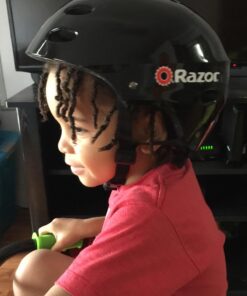 Razor V-17 Child Multi-Sport Helmet Gloss Black 9 71PP3Q4JrL