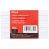 Mead Lined Index Cards, Note Cards, Ruled, 100 Count, 3" x 5", White (63350) 4 71PP7kQ0f3L