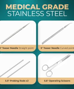 Advanced Dissection Kit Biology Lab Anatomy Dissecting Set with Stainless Steel Scalpel Knife Handle Blades for Medical Students and Veterinary by InstaSkincare 44 71PPmxQehSL