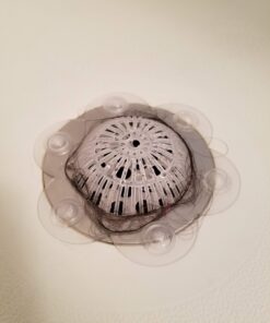 SlipX Solutions Stop-A-Clog Drain Protectors Trap Hair, 2 Hair Catchers Per Package (Plastic, 5 inch Diameter, Clear) 32 71PQ BRw1SL