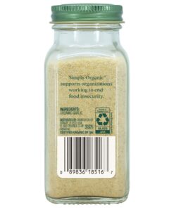 Alternative view of Simply Organic Garlic Powder Certified Organic, 3.64-Ounce Container 3.64 Ounce (Pack of 1)