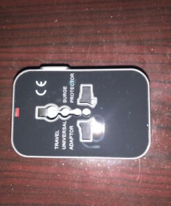 Travel Adapter, JOOMFEEN Worldwide All in One Universal Power Wall Charger AC Power Plug Adapter with Dual USB Charging Ports for USA EU UK AUS Cell Phone Laptop (Black) Black 69 71PQetAcJ4L