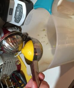 Chef's Star Lemon Squeezer Stainless Steel Citrus Juicer - Large Fruit Squeezer for Drinks - Rust-proof Juice Press, Non-Slip Manual Hand Juicer, Ideal for Juicing Lemons, Limes, Small Oranges 26 71PR2pTBpLL